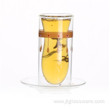 Glass Tea Set with Glass Holder